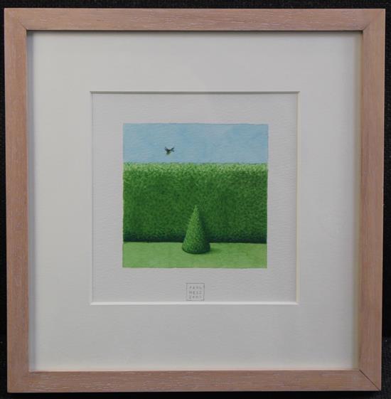 Paul Hess (1954-) Studies of topiary, 6 x 6in.